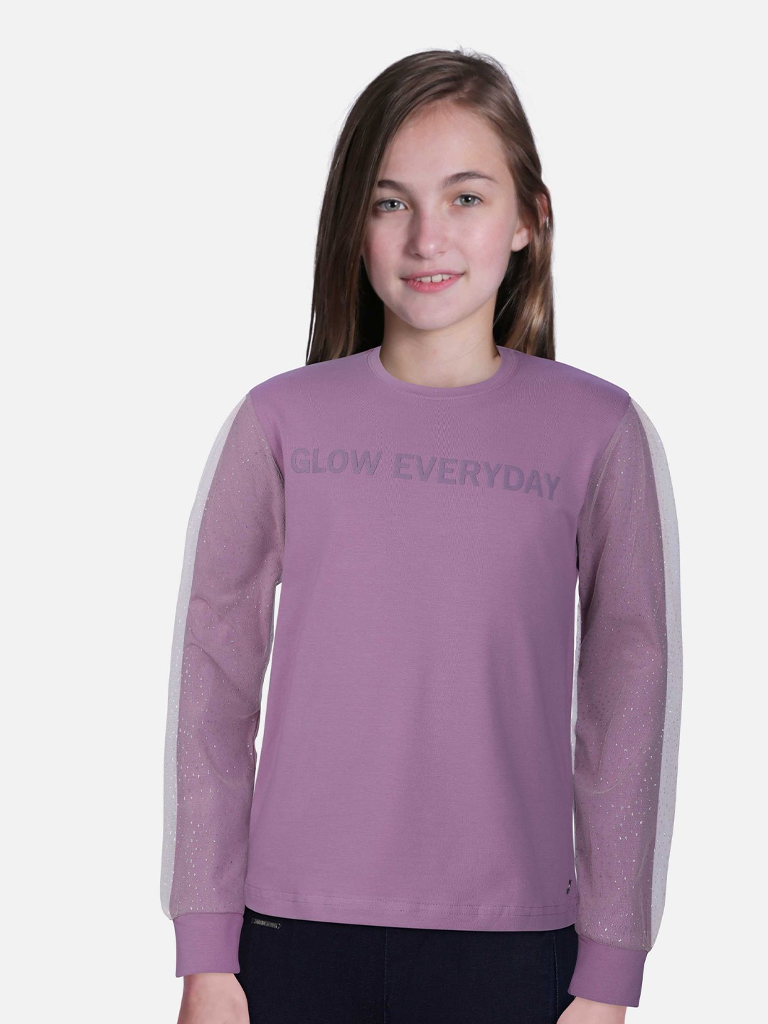 

Gini and Jony Girls Purple Top