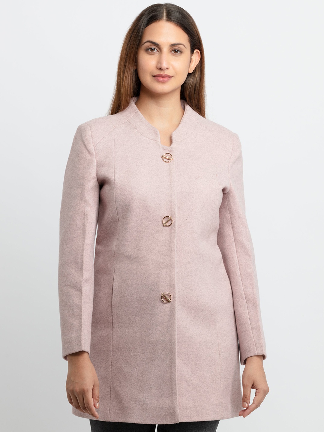 

Status Quo Women Pink Longline Tailored Jacket