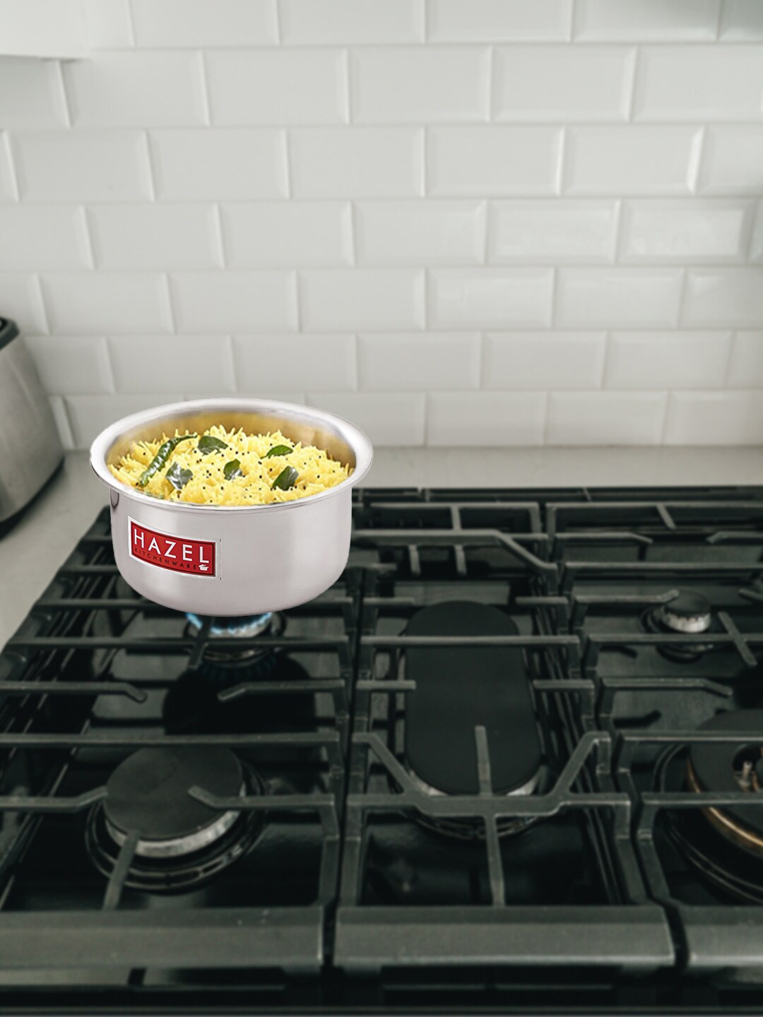 

HAZEL Silver-Toned Aluminium Cookware Induction Tope With Lid 1.4 L