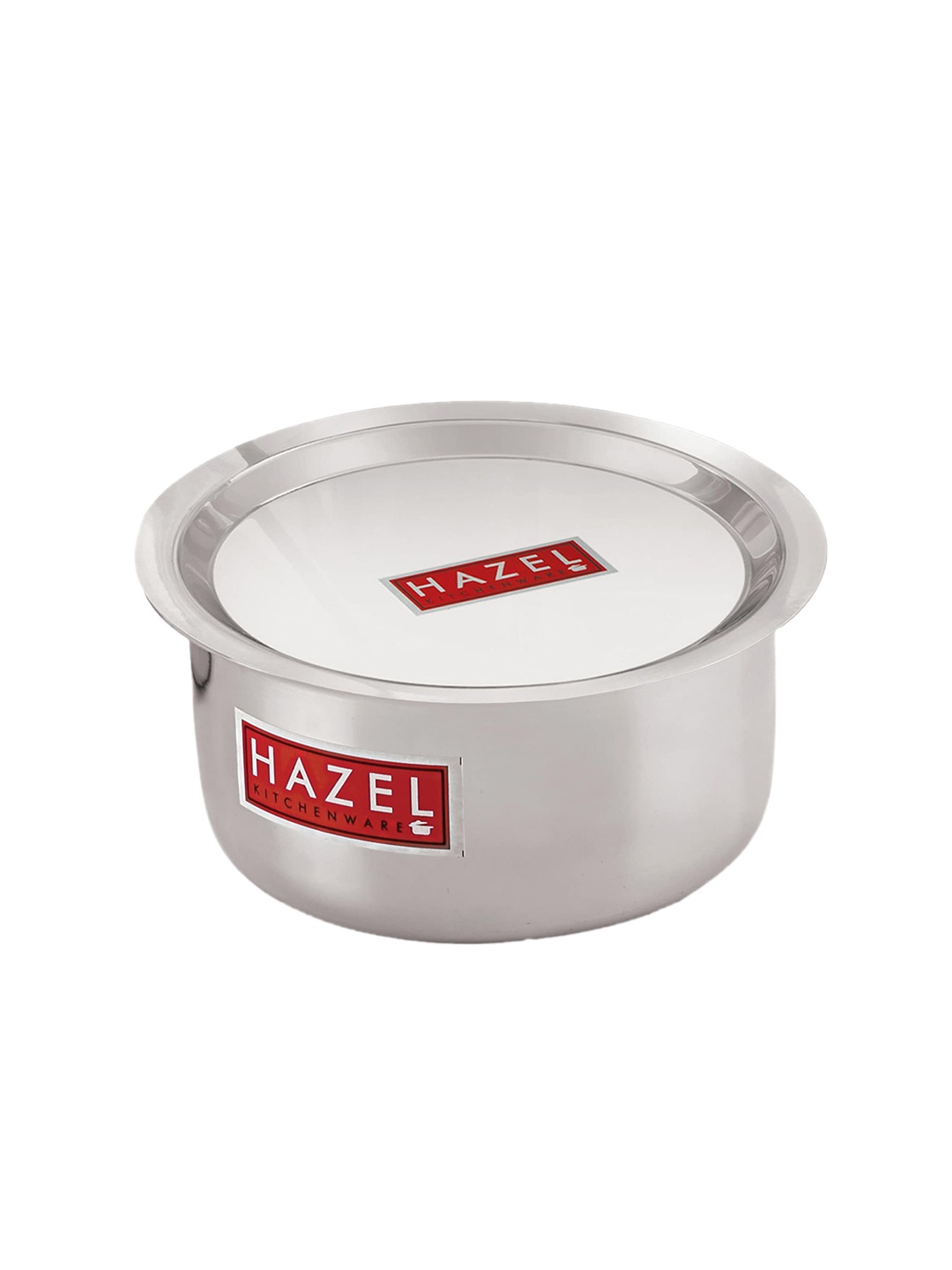

HAZEL Silver-Toned Induction Base Cookware Aluminium Tope With Lid 3.5 L
