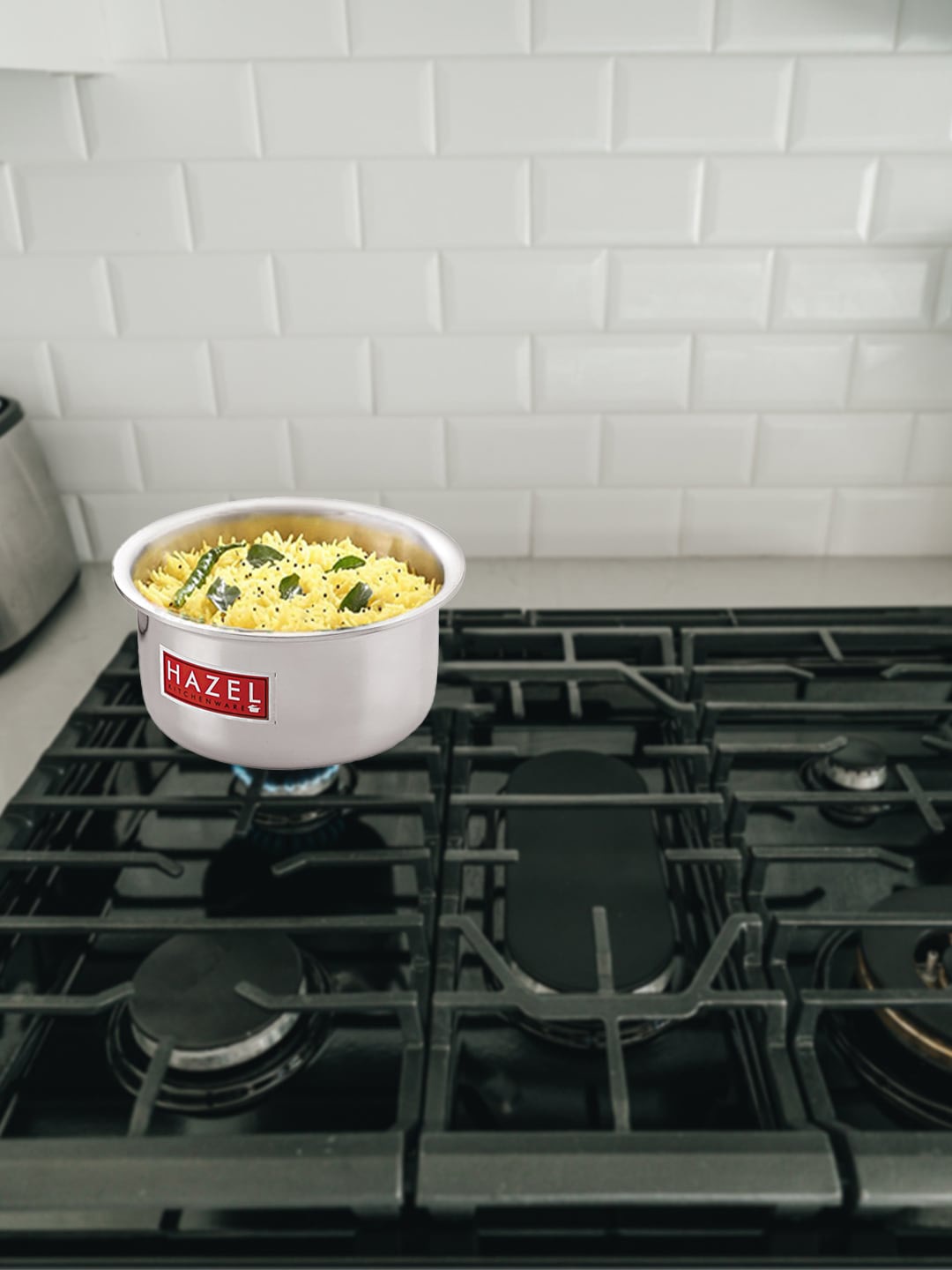 

HAZEL Silver-Toned Aluminium Cookware Tope With Lid 1 L