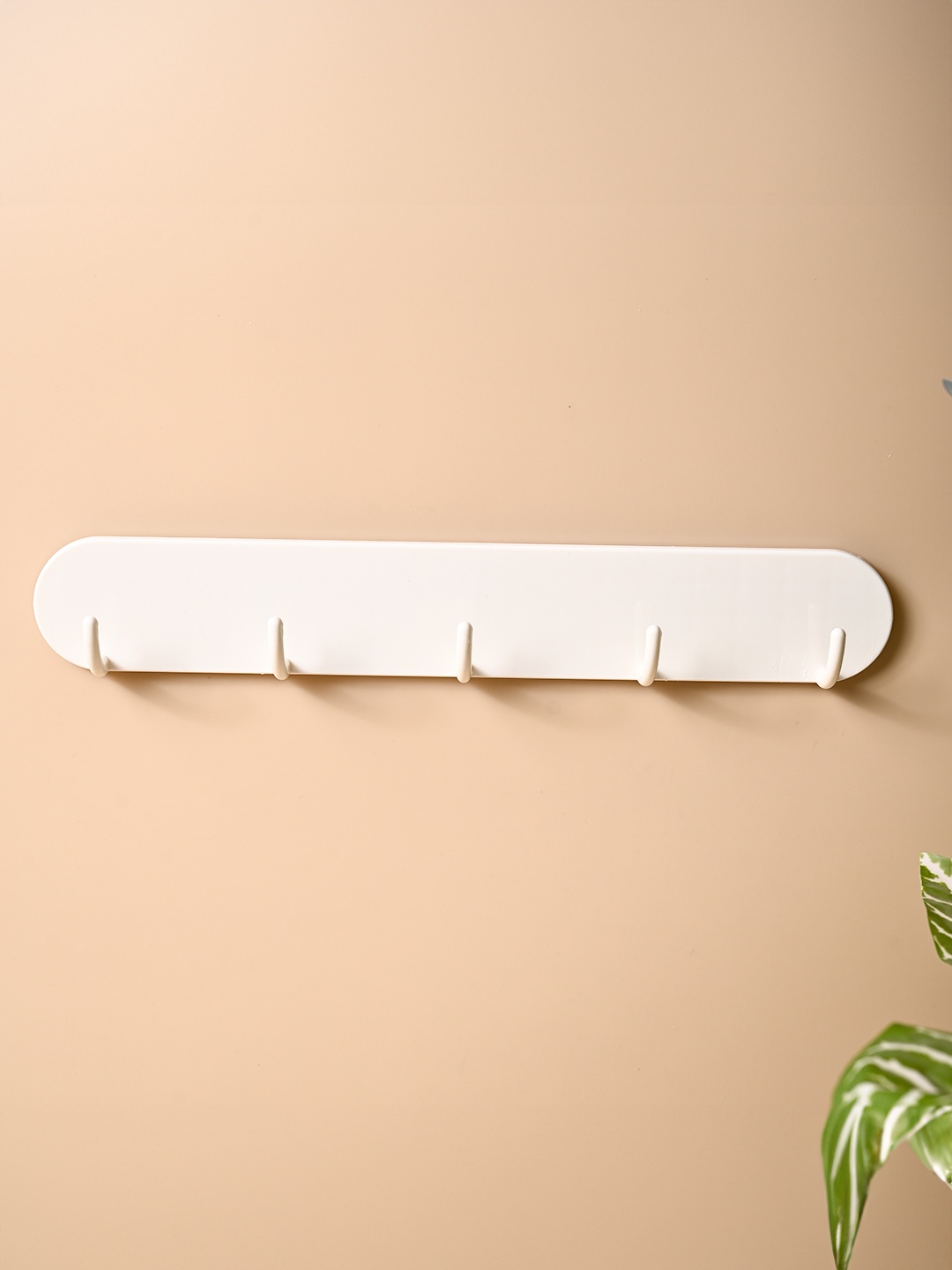 

MARKET99 White Solid Wall Sticky Hooks and Holders