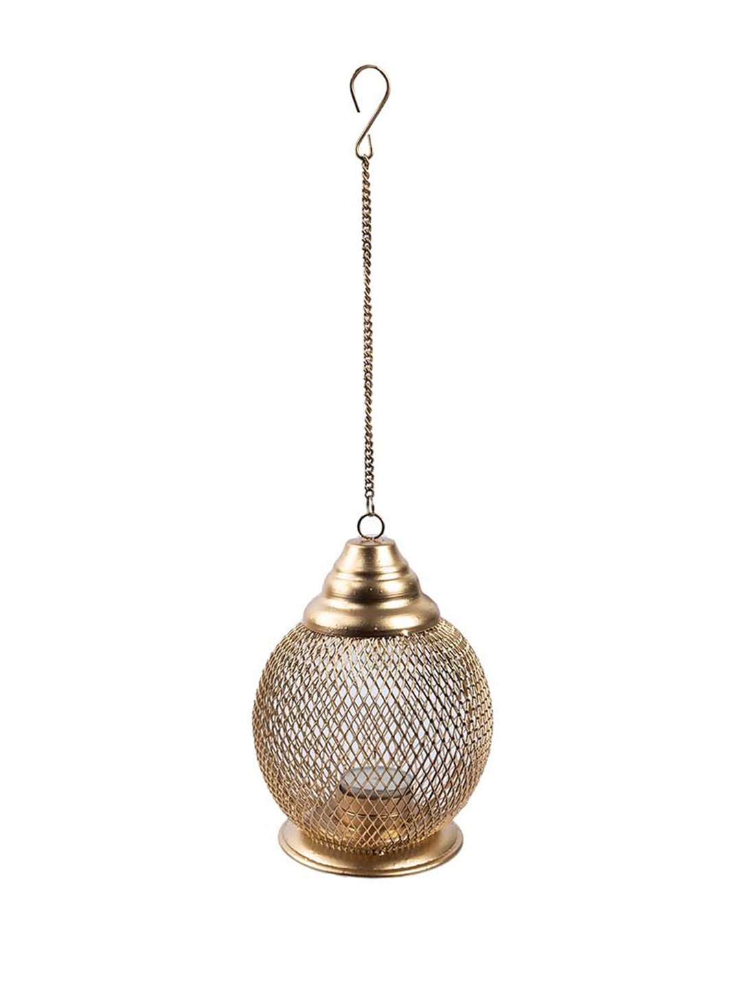 

MARKET99 Gold-Toned Solid Hanging T-Lite Candle Holder