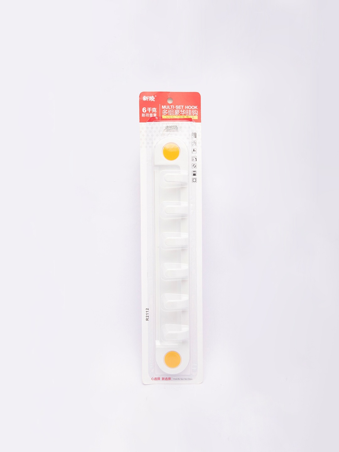 

MARKET99 White Wall Hook With 5 Knob