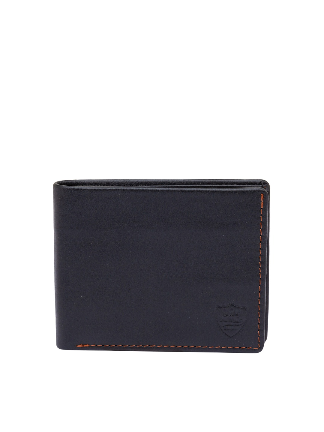 

Being Human Men Black Leather Two Fold Wallet