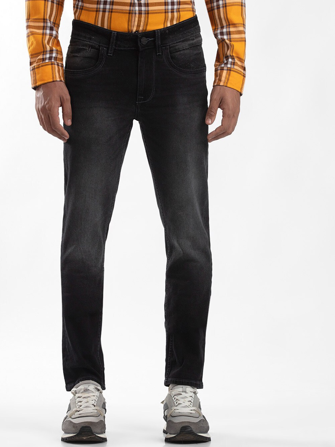 

STARTER Men Black Slim Fit Heavy Fade Jeans