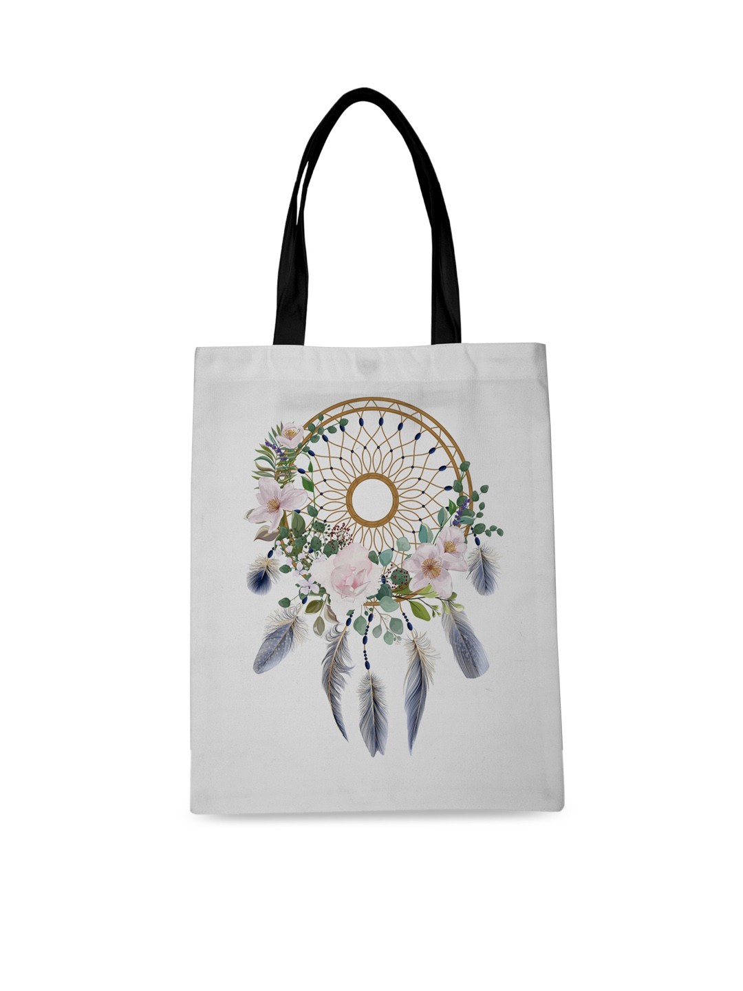 

Crazy Corner White Printed Shopper Tote Bag
