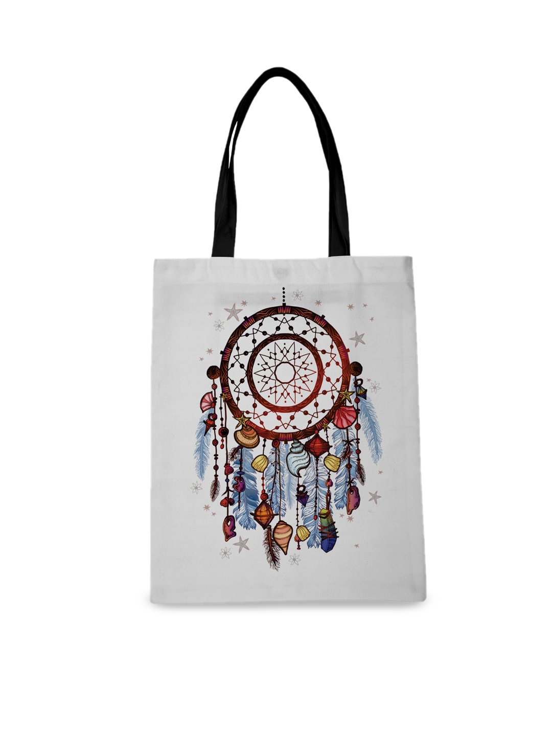 

Crazy Corner White Printed Shopper Tote Bag