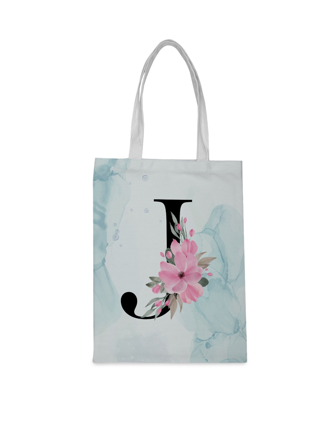 

Crazy Corner White & Blue Floral Printed Shopper Tote Bag