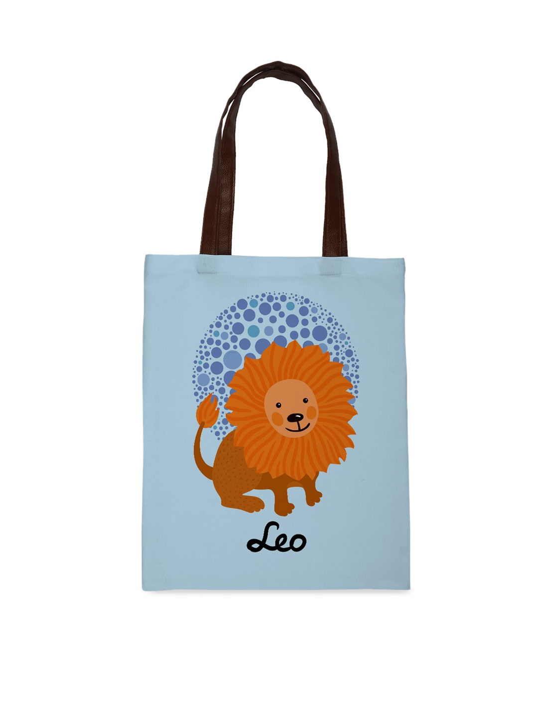 

Crazy Corner Women Blue & Brown Graphic Printed Shopper Tote Bag