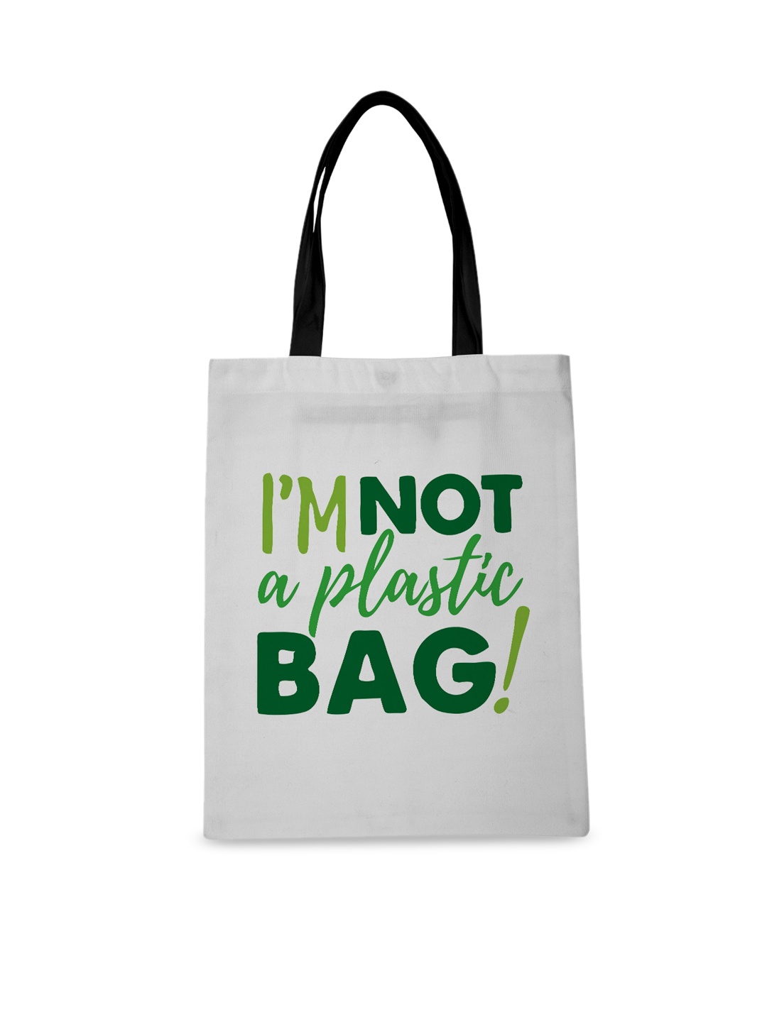 

Crazy Corner White Printed Shopper Tote Bag