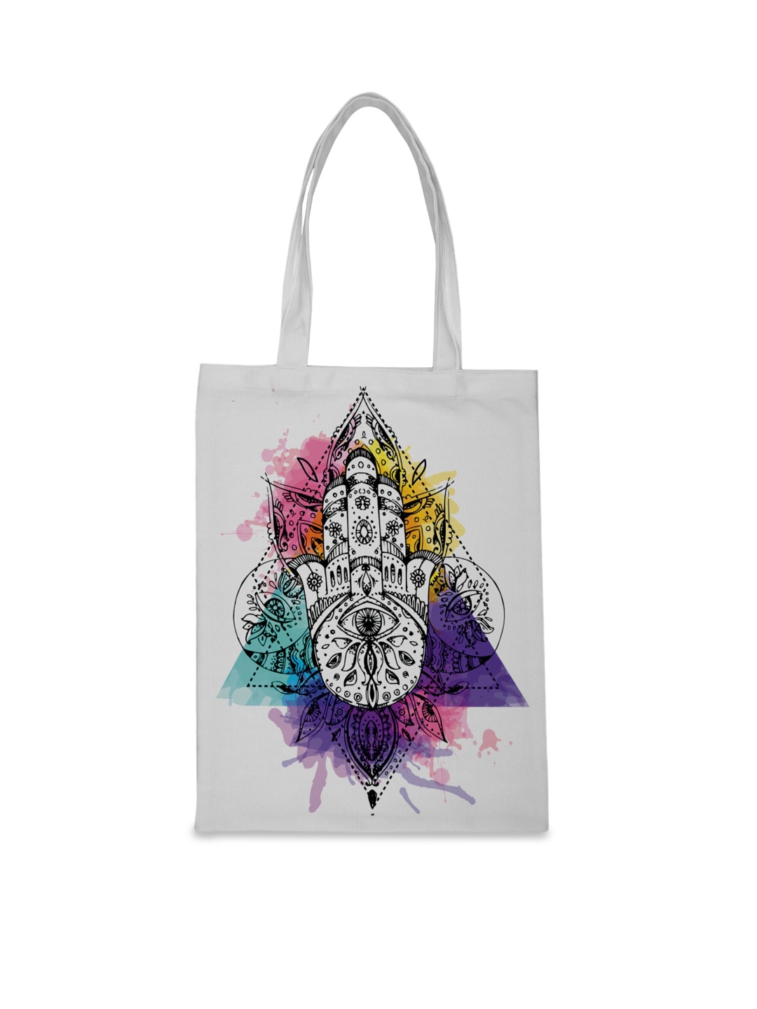 

Crazy Corner White Printed Shopper Tote Bag