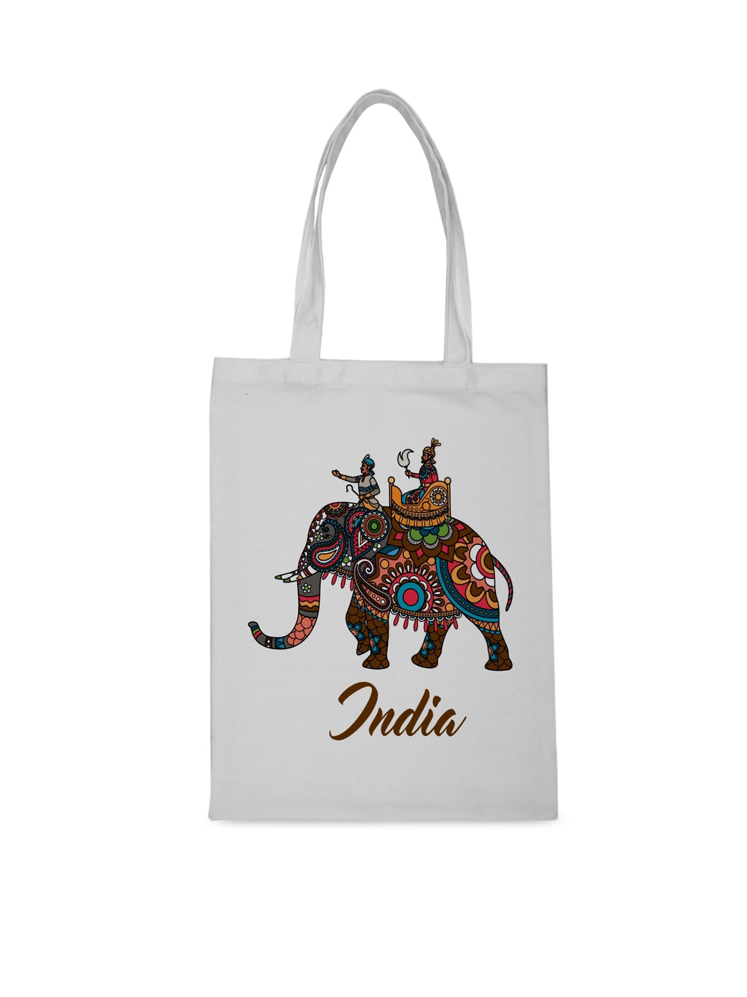 

Crazy Corner White Elephant Printed Shopper Tote Bag