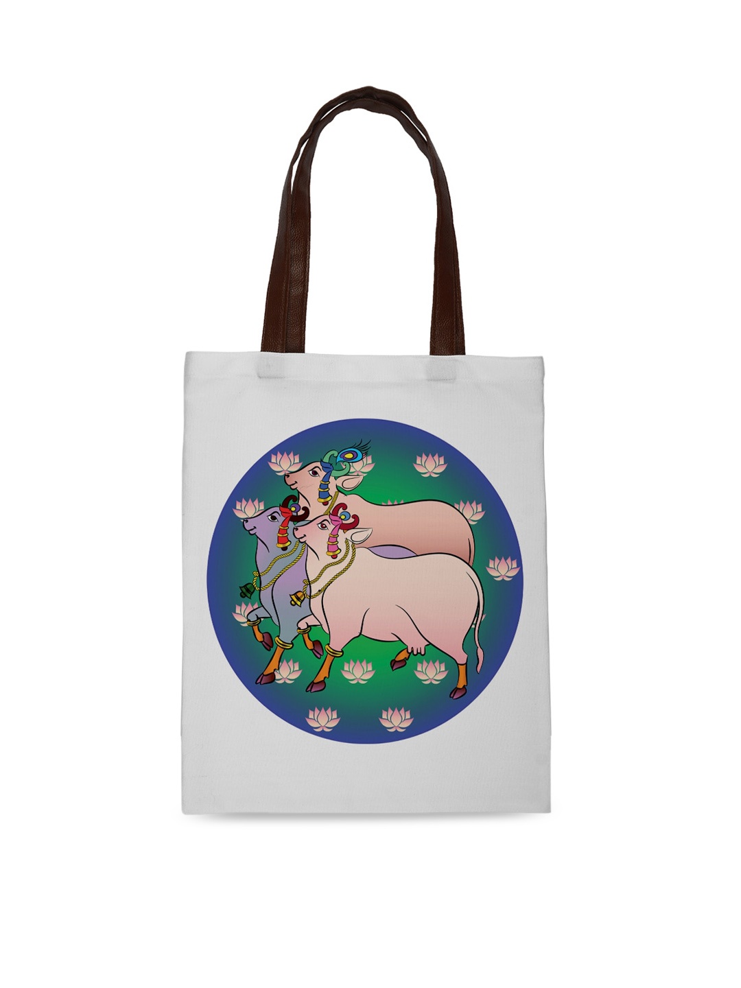 

Crazy Corner White Printed Shopper Tote Bag