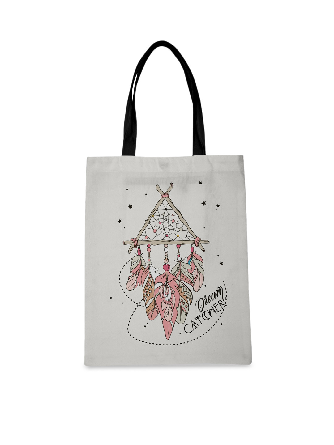 

Crazy Corner White Printed Shopper Tote Bag