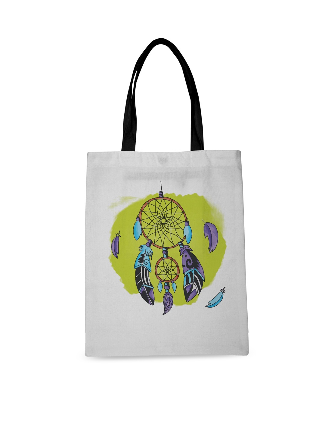 

Crazy Corner White Printed Shopper Tote Bag