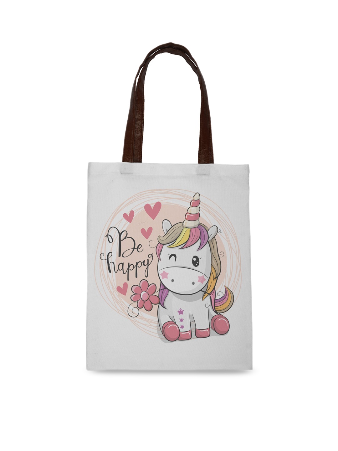 

Crazy Corner Women White Printed Shopper Shoulder Bag