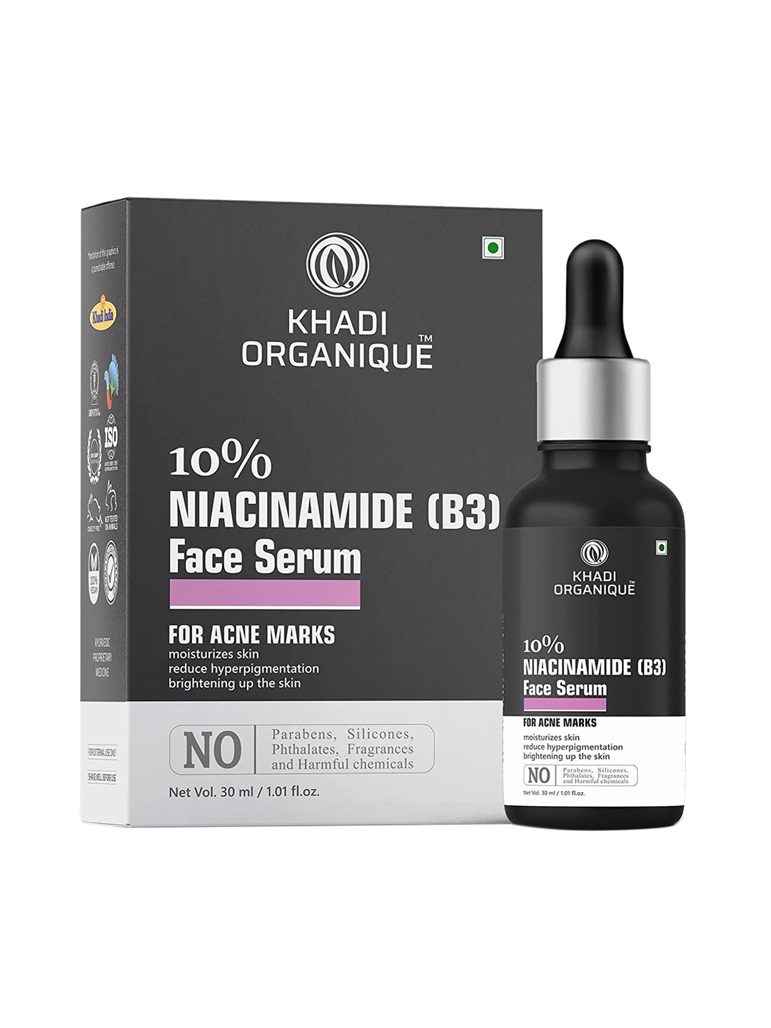 

Khadi Organique 10% Niacinamide Face Serum-30 ml, Transparent