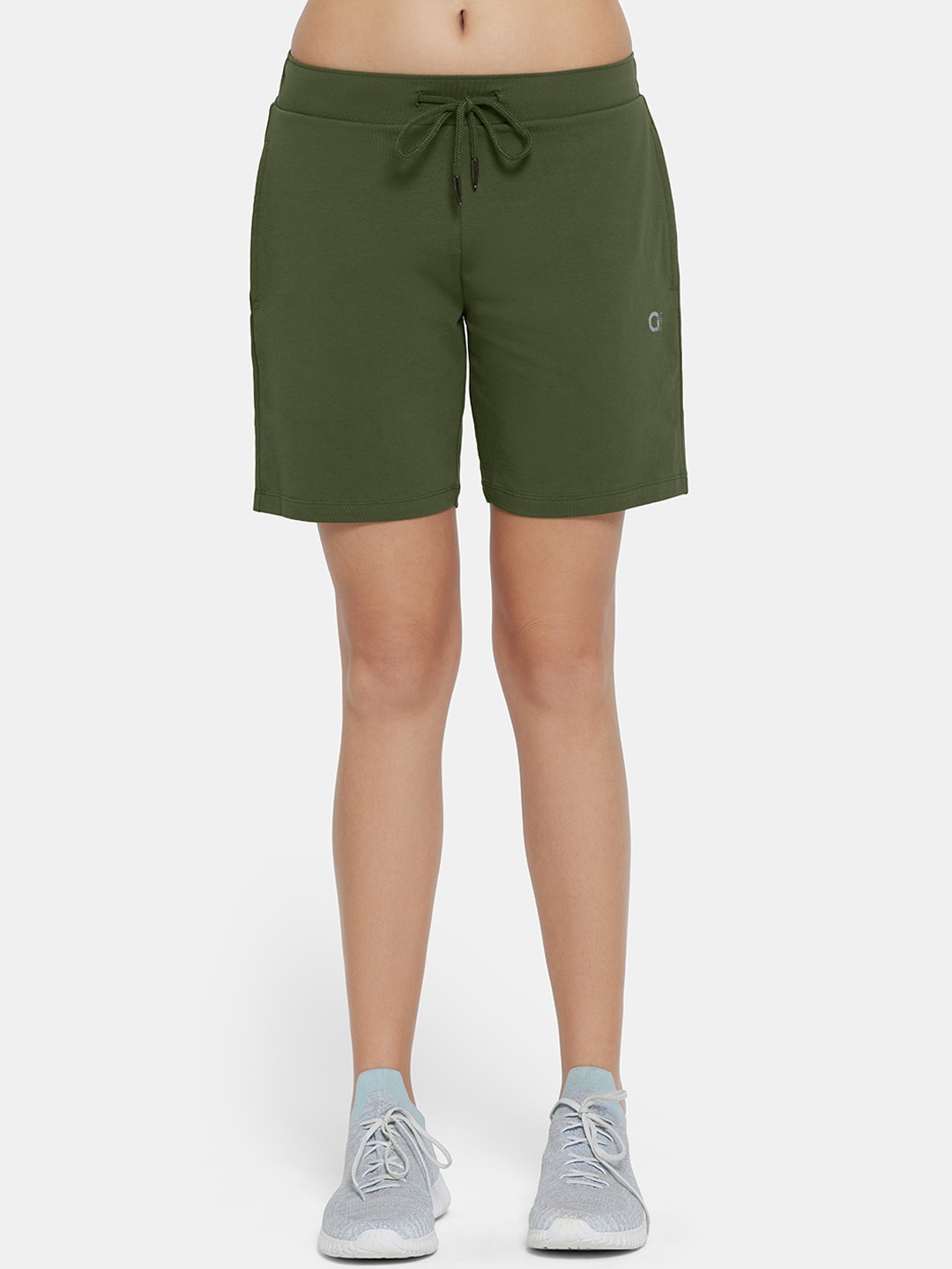 

Amante Women Green Low-Rise Running Sports Shorts