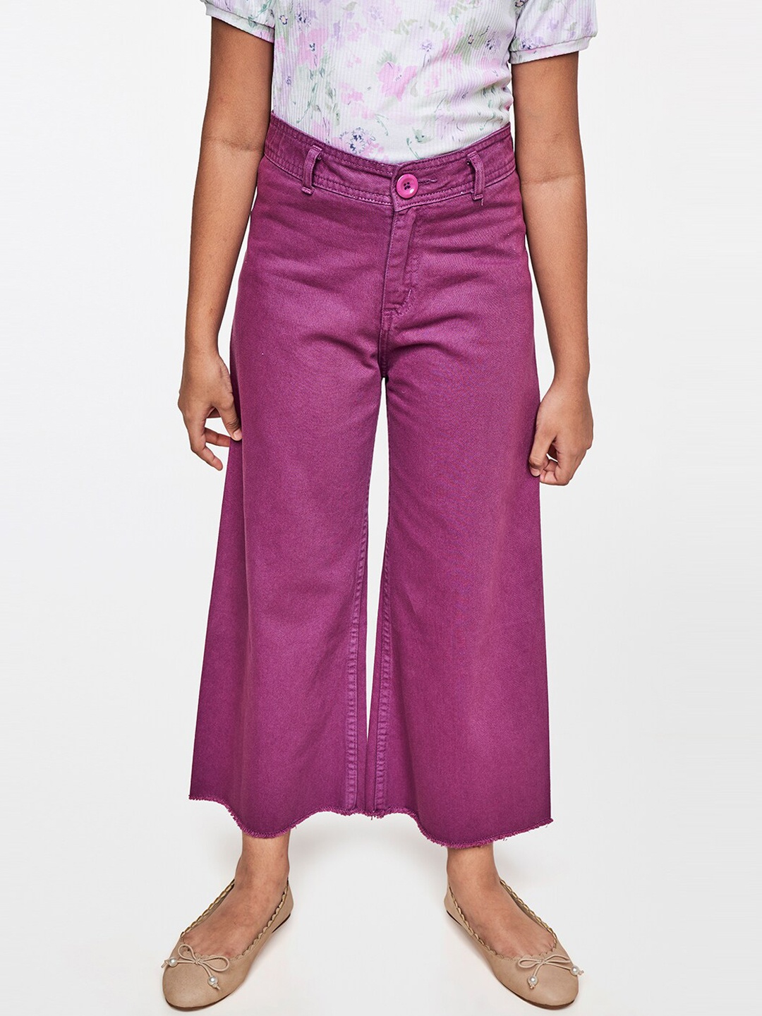 

AND Girls Red Straight Fit Trousers