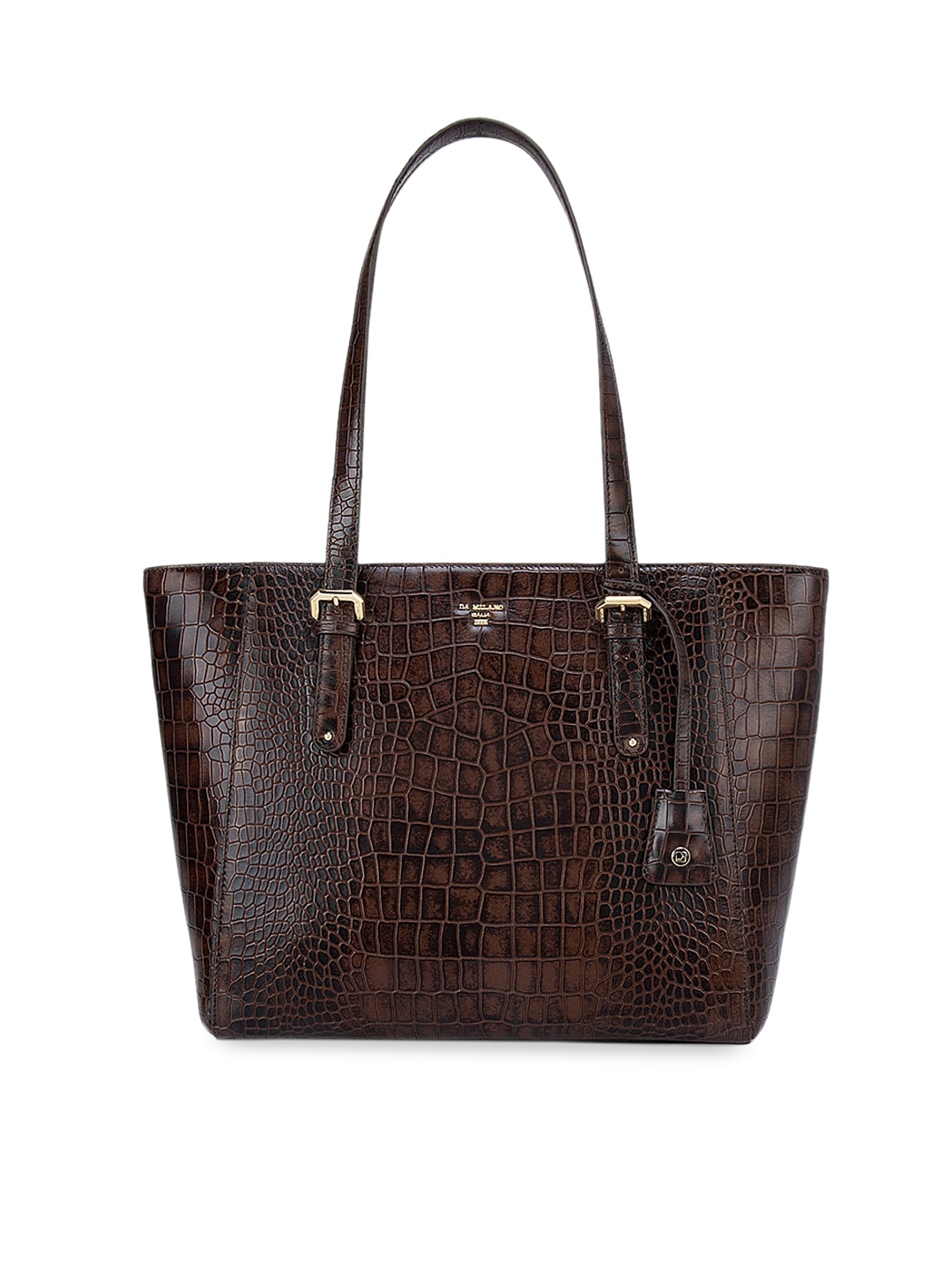 

Da Milano Brown Textured Leather Shopper Shoulder Bag