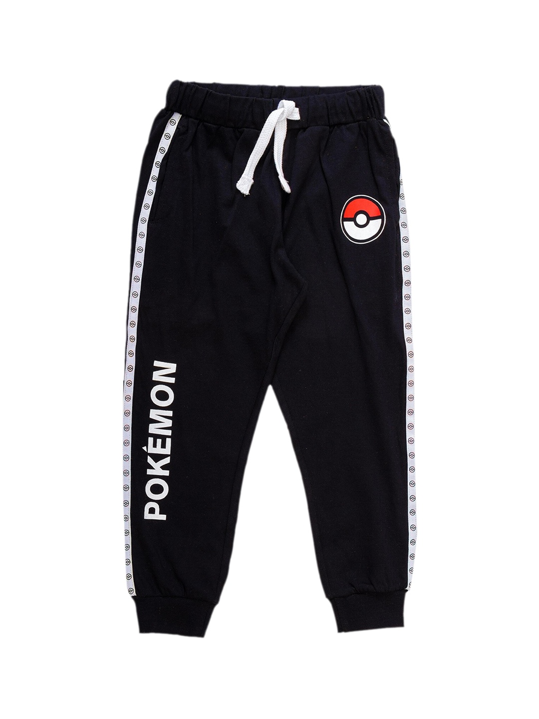 

JusCubs Boys Black Solid Pure Cotton Joggers