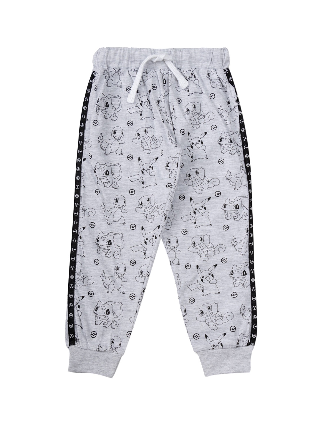 

JusCubs Boys Grey Printed Pure Cotton Joggers