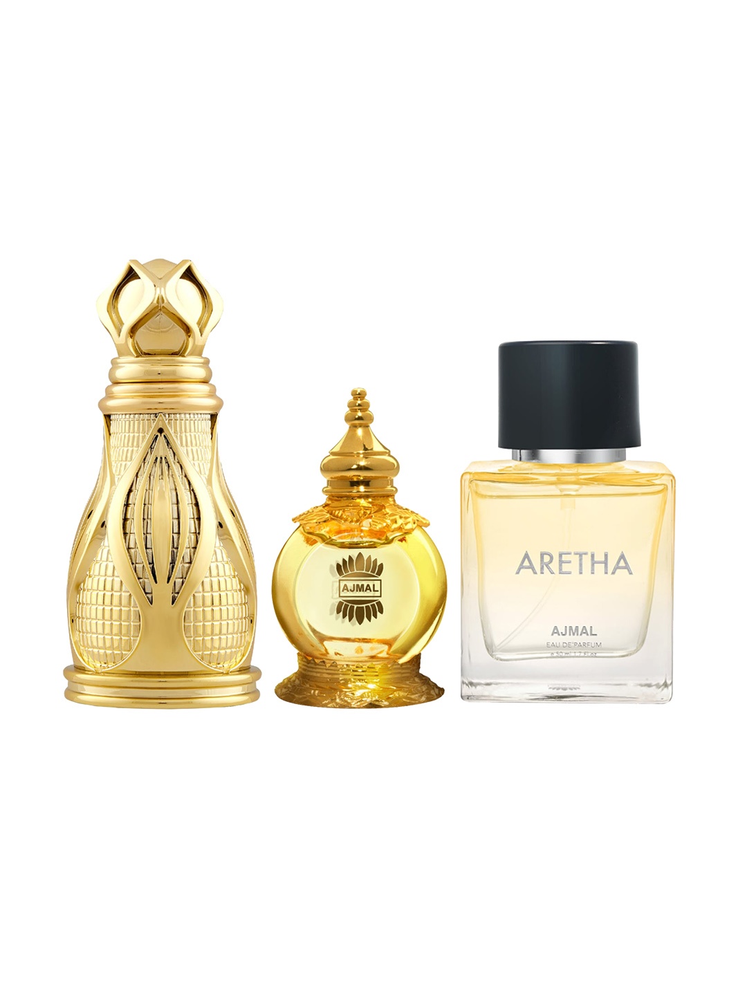 

Ajmal Set Of 3 Perfumes, Yellow