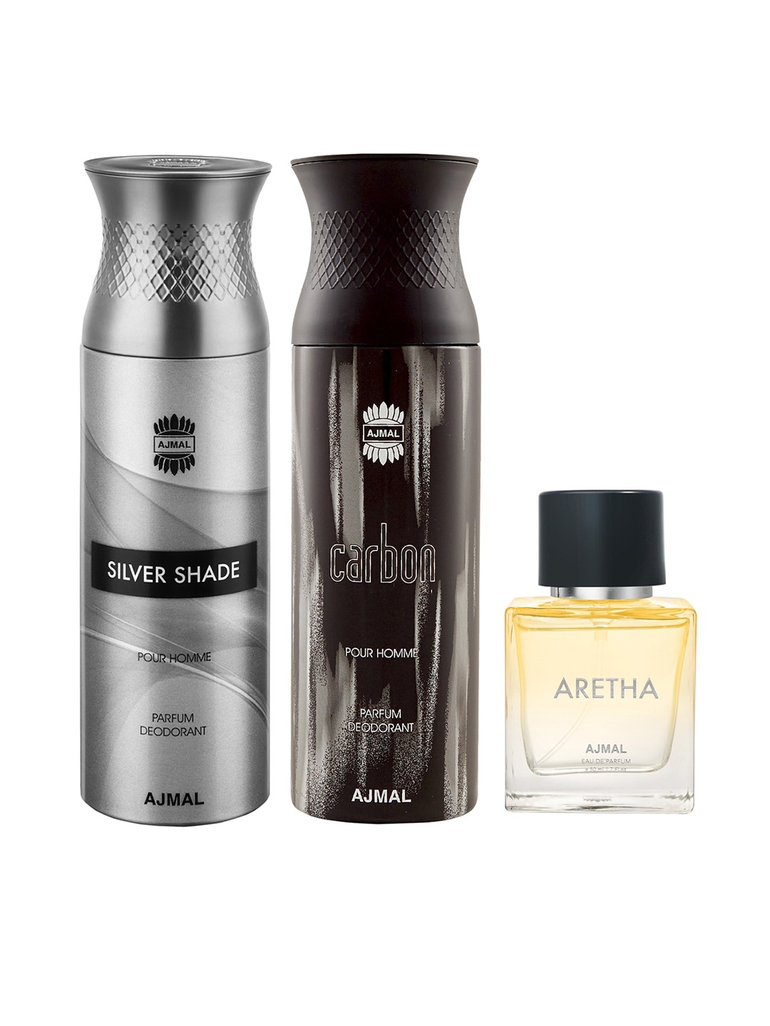 

Ajmal Set Of 3 Perfumes, Yellow