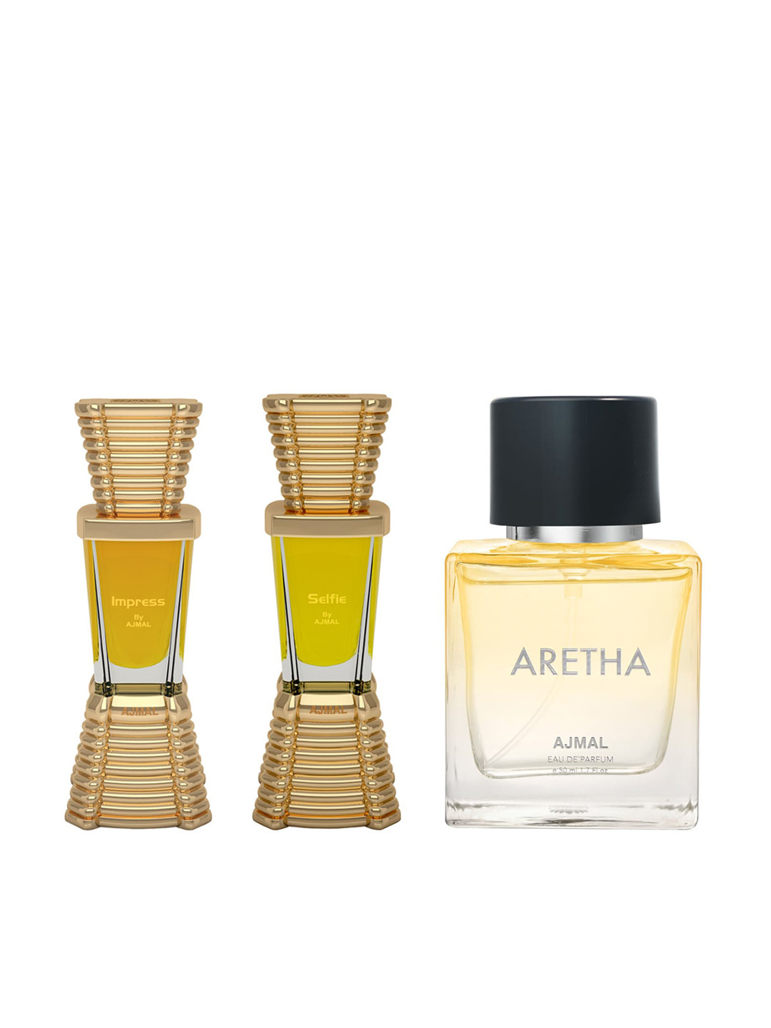 

Ajmal Set Of 3 Perfumes, Yellow