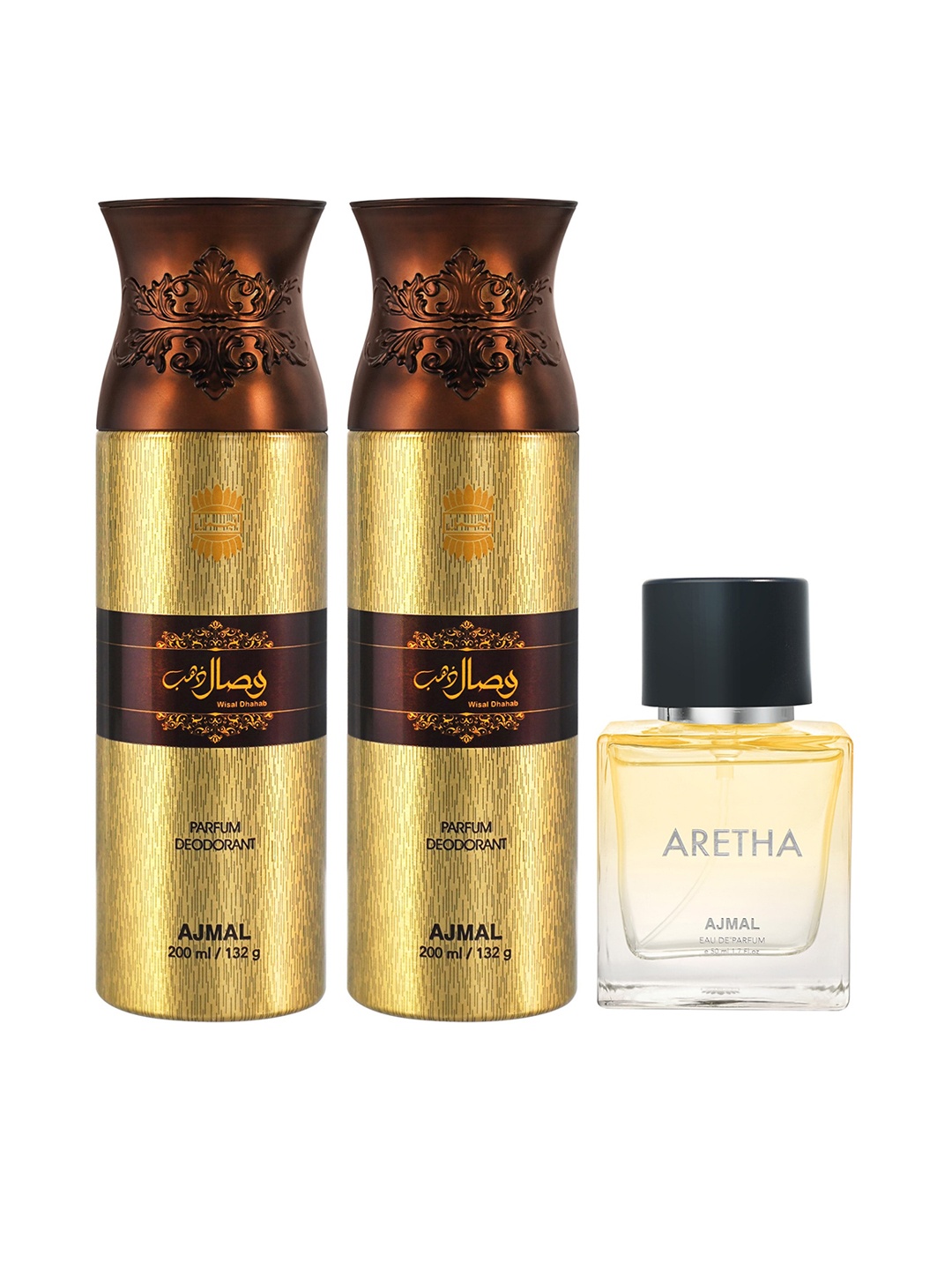 

Ajmal Set Of 3 Perfumes, Yellow