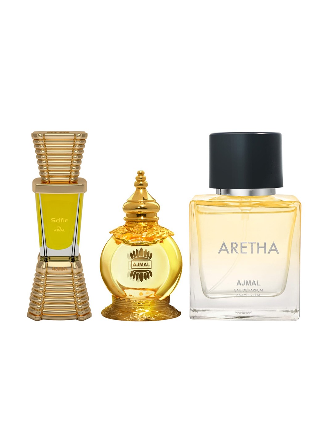 

Ajmal Set Of 3 Aretha Perfumes 162ml, Yellow
