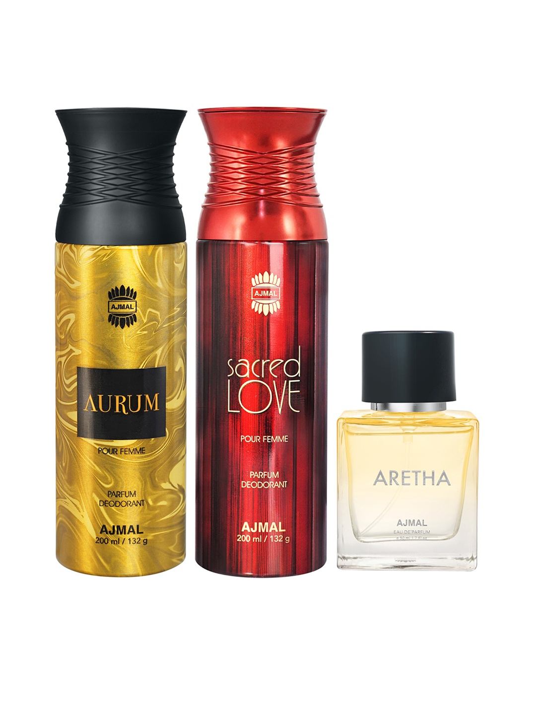 

Ajmal Set Of 3 Perfumes, Yellow