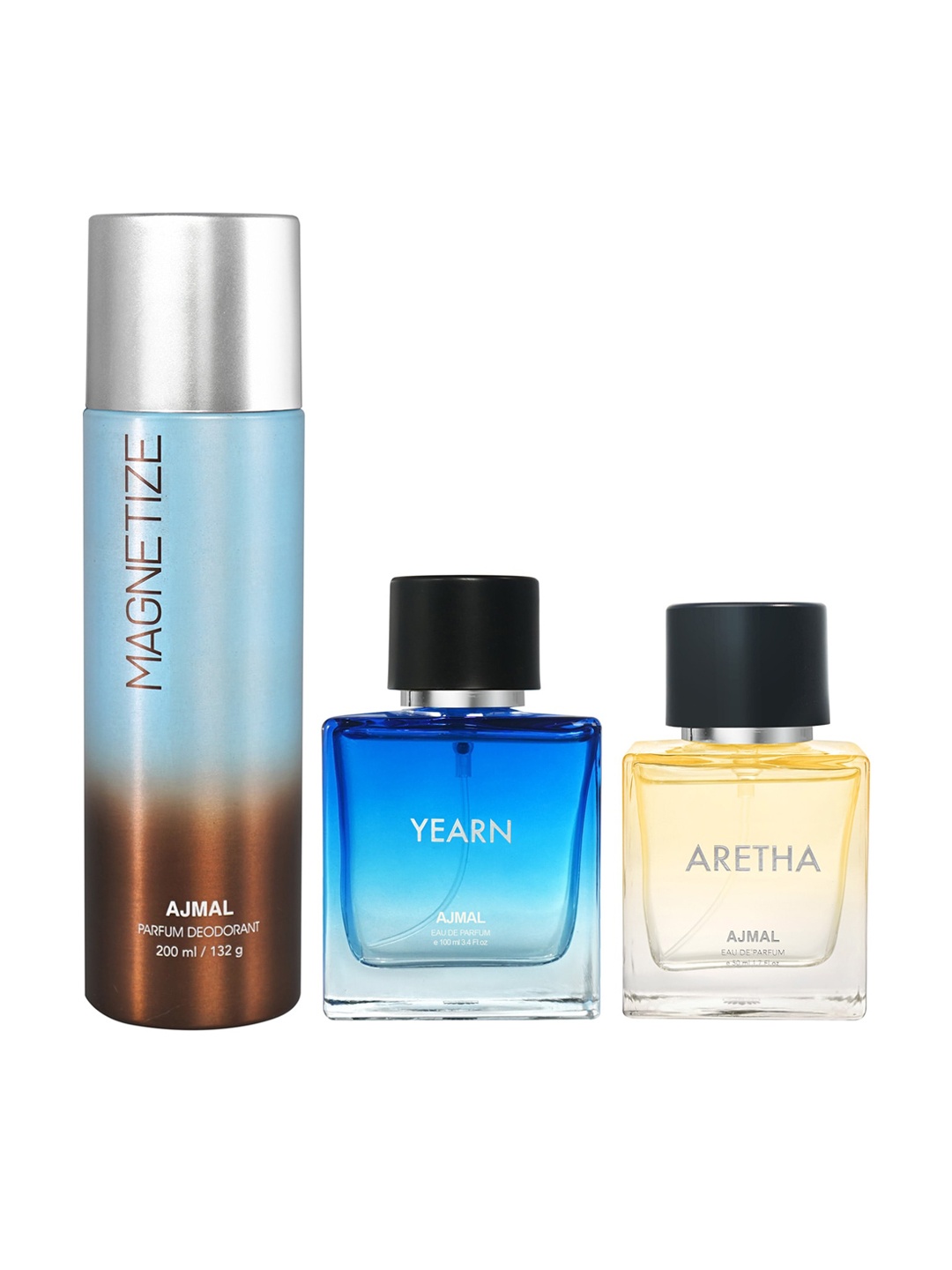 

Ajmal Set Of 3 Perfumes, Yellow