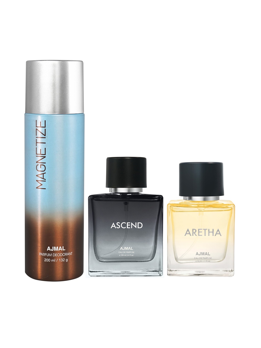 

Ajmal Set Of 3 Perfumes, Yellow