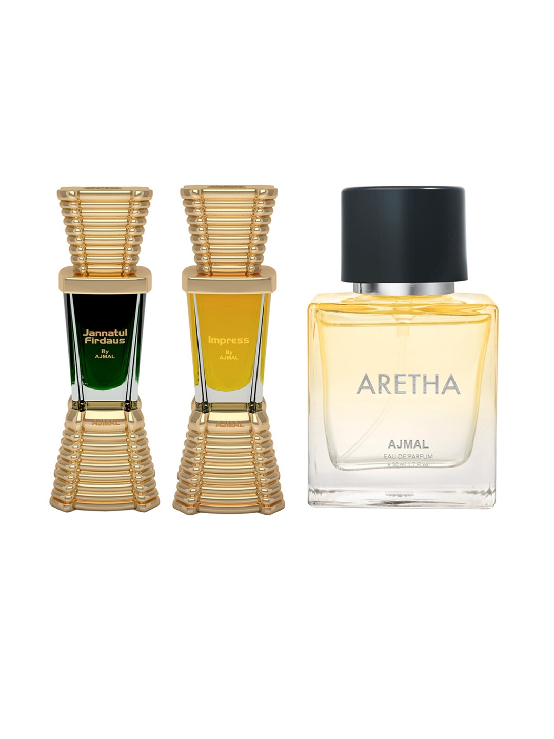 

Ajmal Set Of 3 Perfumes, Yellow