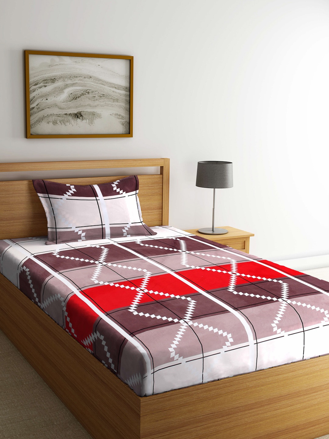 

Arrabi Unisex Multi Bedsheets, Purple