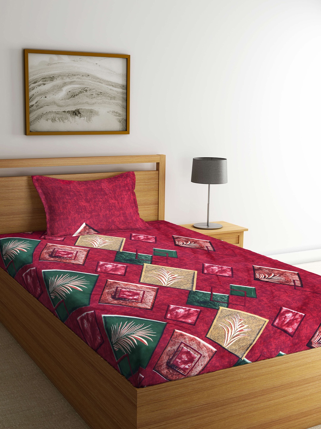 

Arrabi Unisex Red Bedsheets