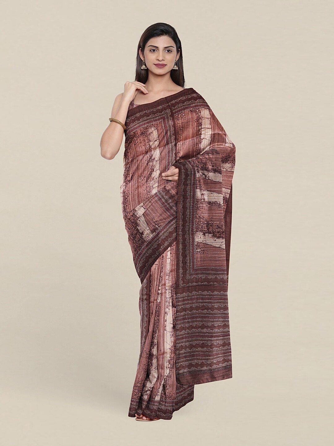 

Pothys Mauve Jute Silk Saree