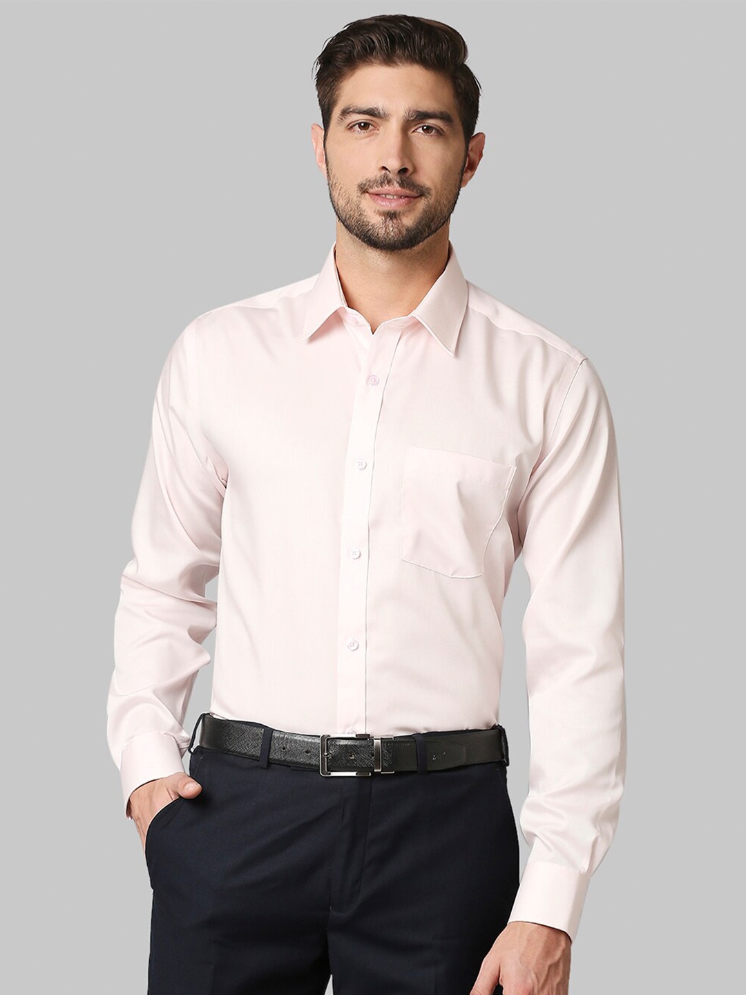 

Park Avenue Men Pink Opaque Casual Shirt