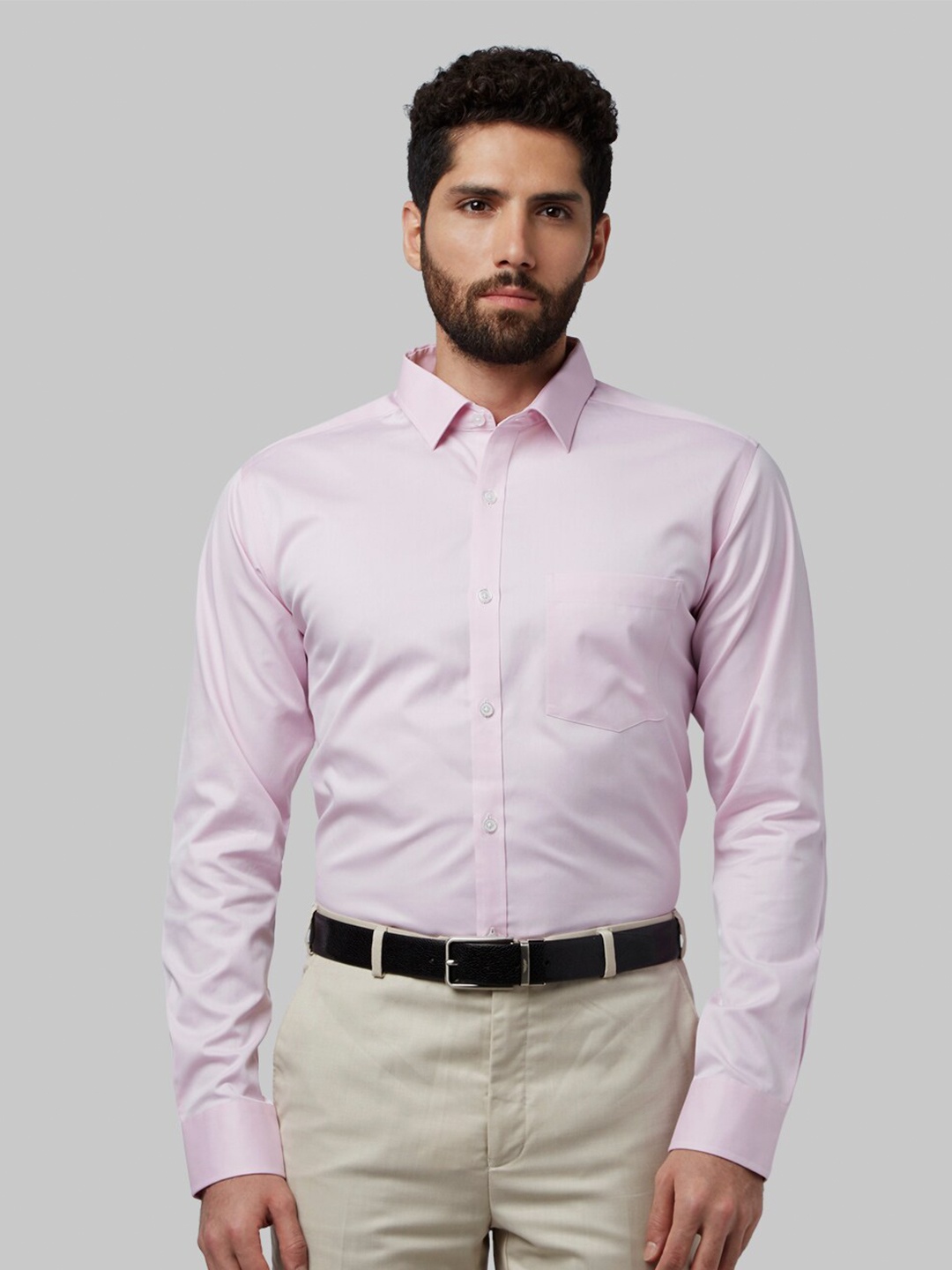 

Park Avenue Men Pink Slim Fit Cotton Formal Shirt