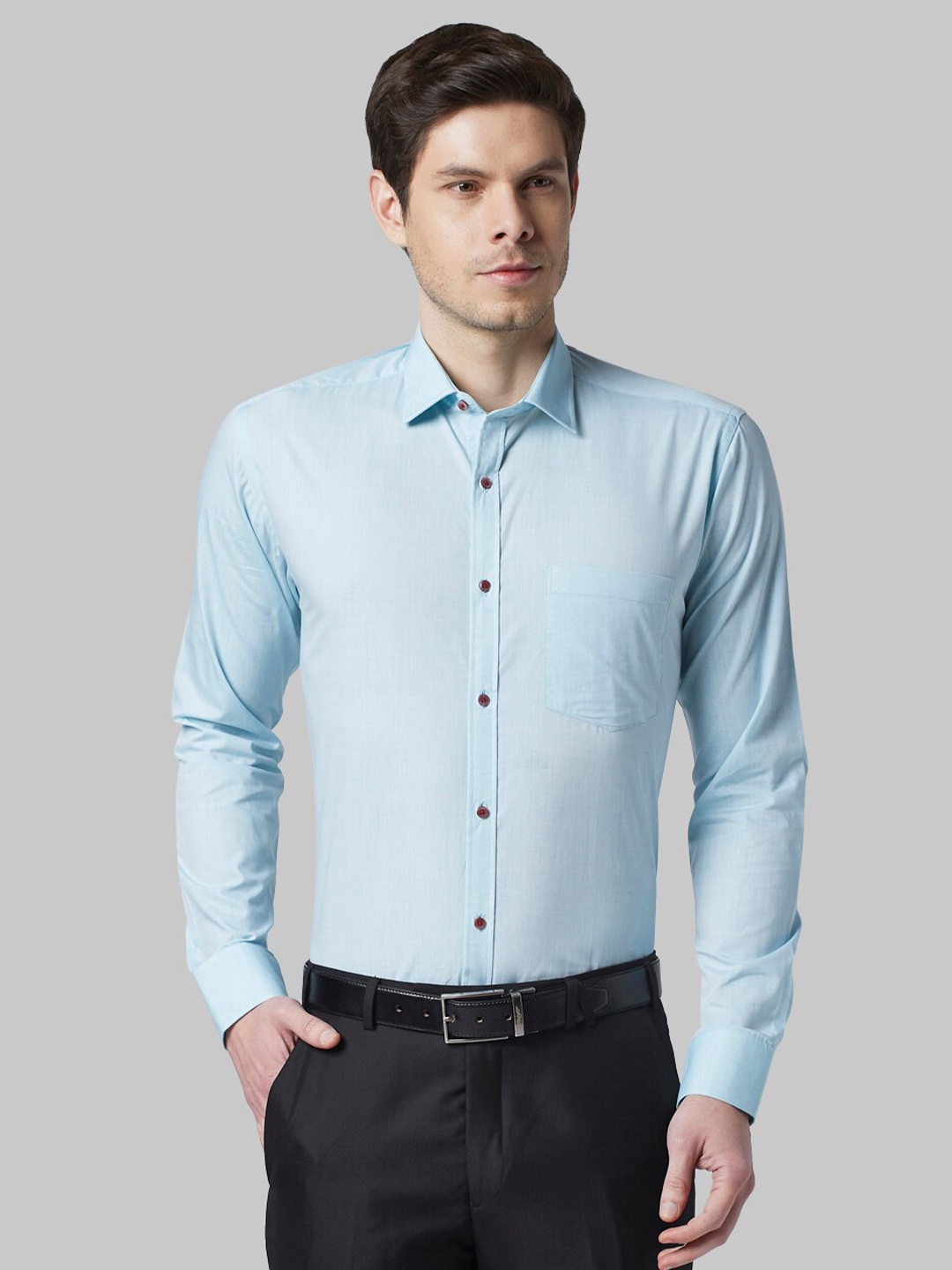 

Park Avenue Men Green Slim Fit Formal Shirt