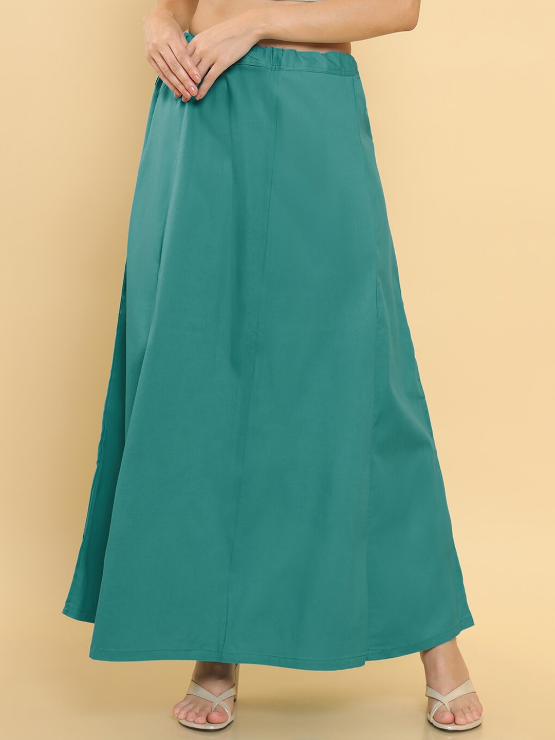 

Soch Women Green Solid Saree Petticaot Shapewear