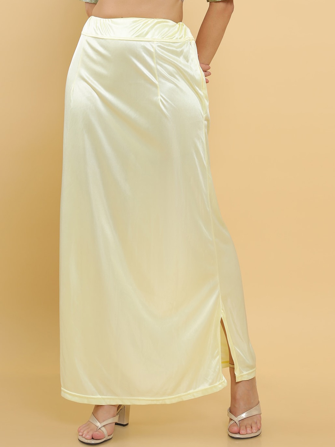 

Soch Women Cream-Colored Solid Petticoat