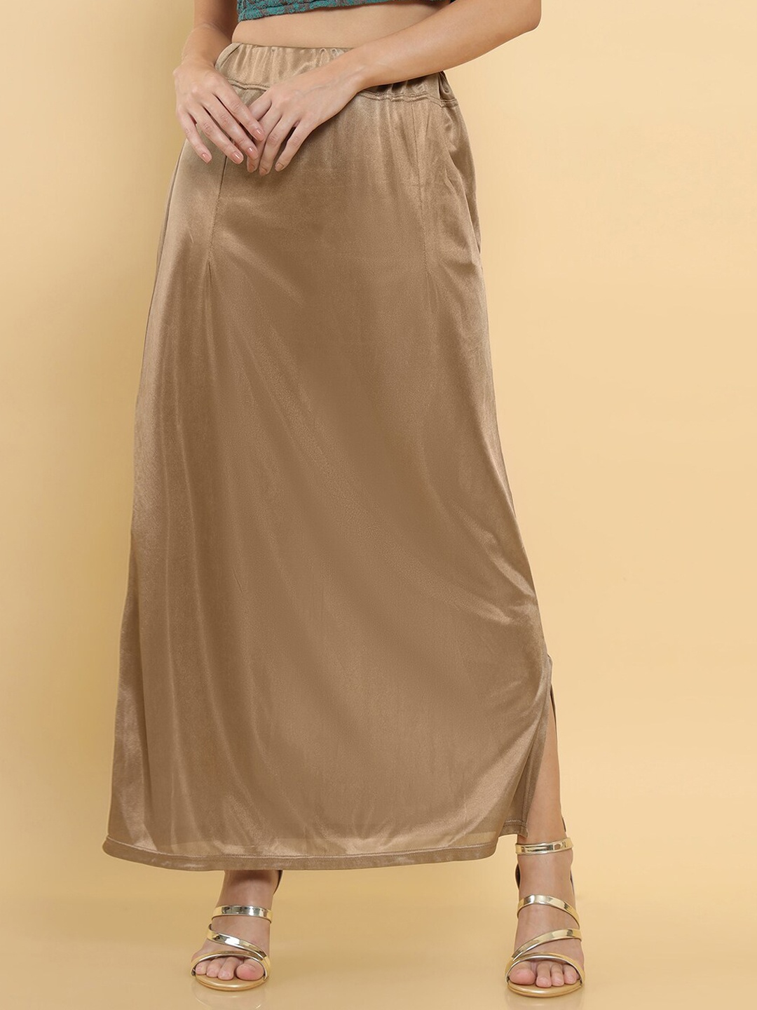 

Soch Women Brown Solid Petticoat