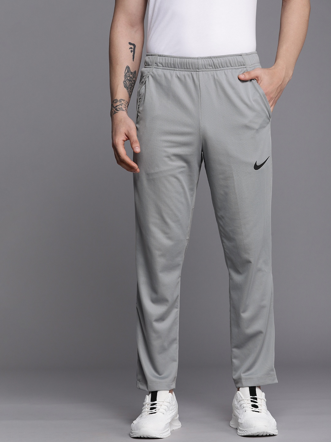 

Nike Men Solid Dri-FIT Epic Men's Knit Training Pants, Grey