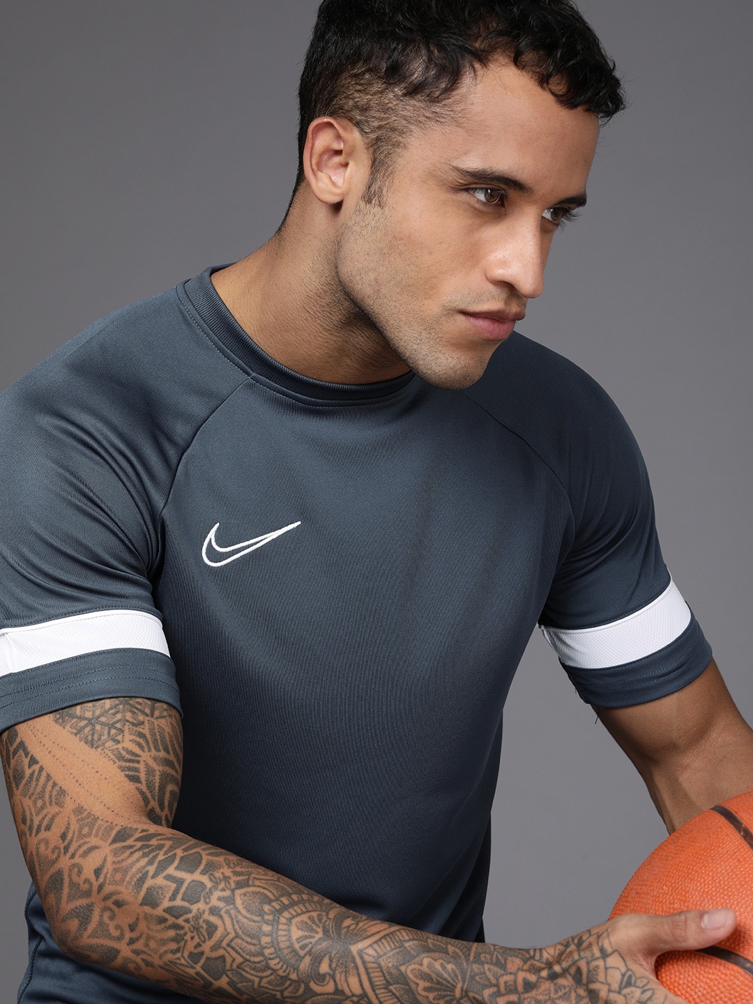 

Nike Men Blue ACD21 TOP SS Dri-FIT Football T-shirt