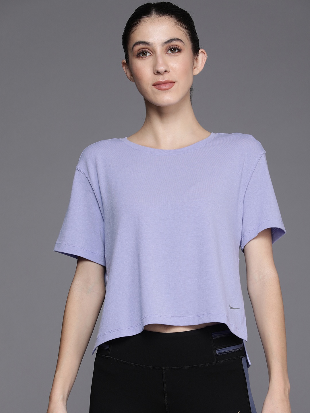 

Nike Purple Dri-Fit Drop Shoulder Sleeves Top