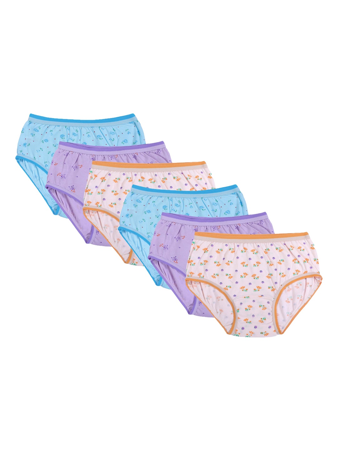 

Bodycare Kids Girls Pack Of 6 Assorted Hipster Cotton Briefs