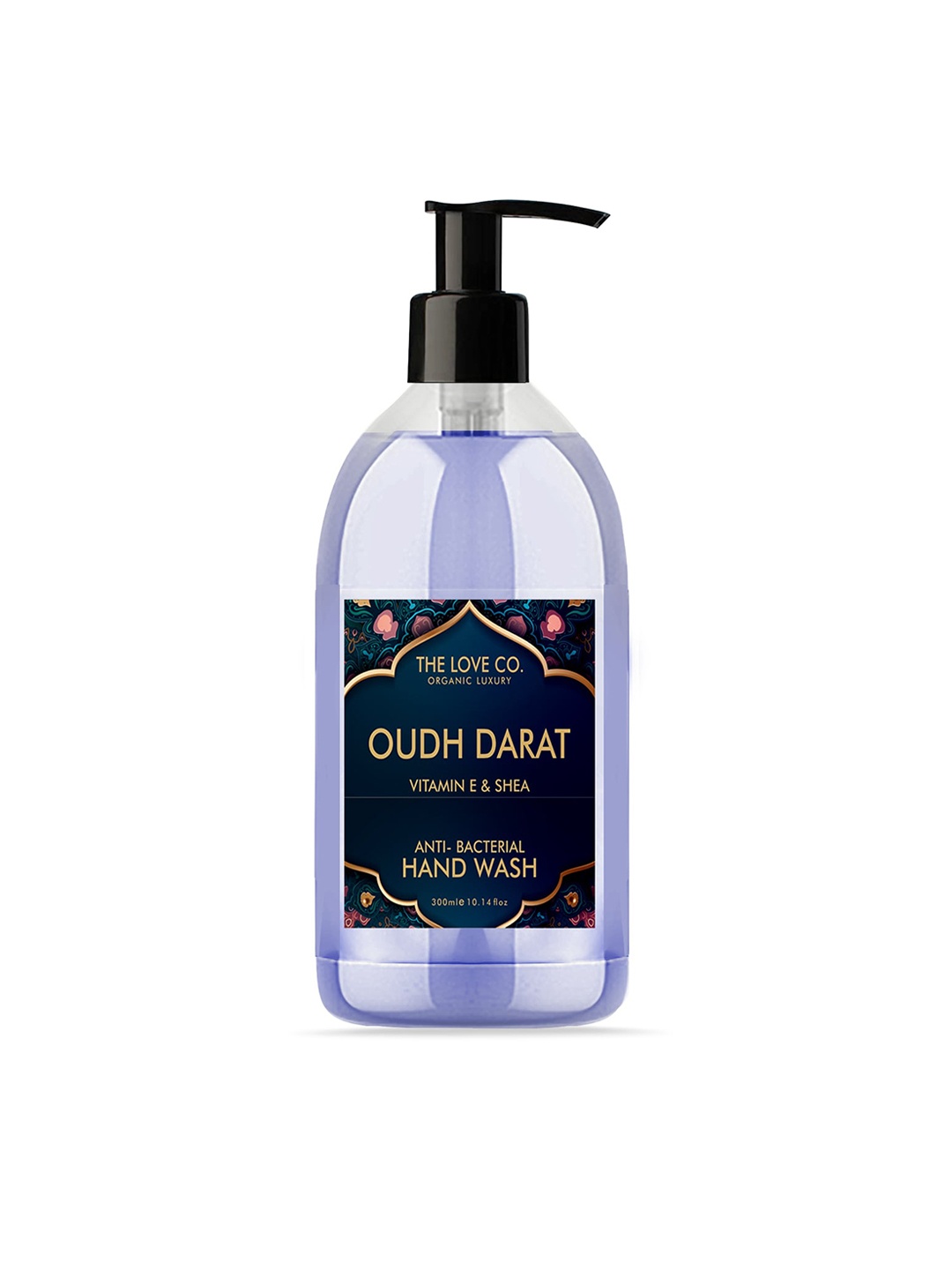 

THE LOVE CO. Oudh Darat Vitamin E & Shea Anti-Bacterial Hand Wash - 300 ml, Purple